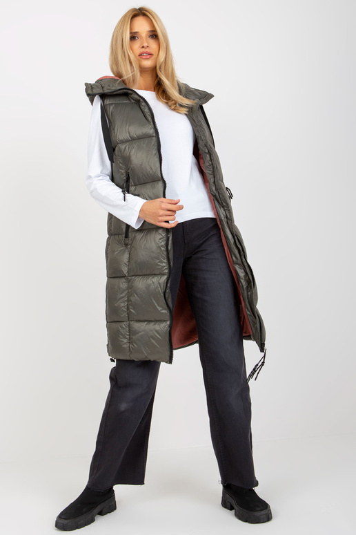 Kamizelka D50048X80105A3 TAMSIAI ŽALIA