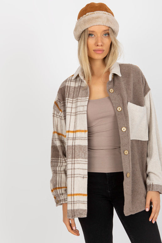 Marškiniai-DN-KS-4007.04-smėlio spalvos