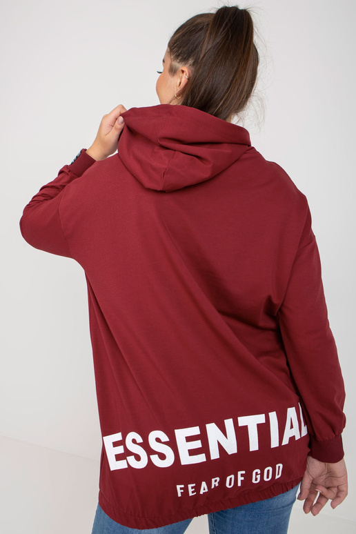 Bordo spalvos plius dydžio megztinis... Bordo spalvos plius dydžio megztinis...