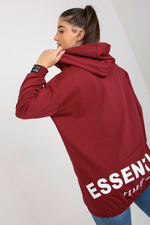 Bordo spalvos plius dydžio megztinis... Bordo spalvos plius dydžio megztinis...