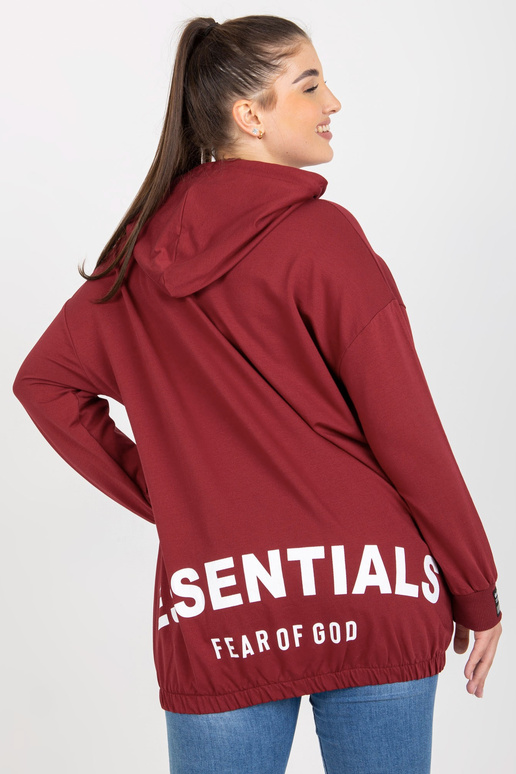 Bordo spalvos plius dydžio megztinis... Bordo spalvos plius dydžio megztinis...