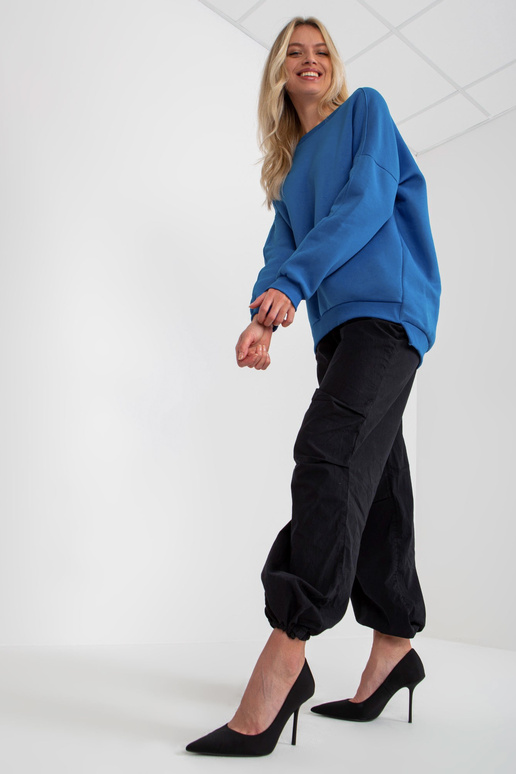 Tamsiai mėlynas bazinis medvilninis...