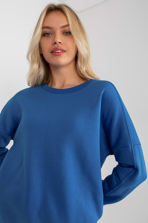 Tamsiai mėlynas bazinis medvilninis...