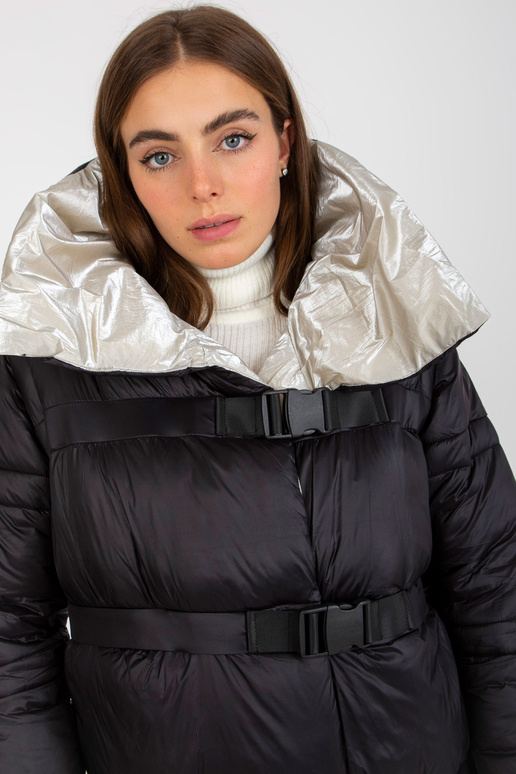 Juodos ir smėlio spalvos pūkinė...