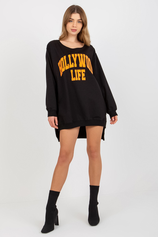 Bluza VI-BL-3102.01P JUODA/ORANŽINĖ