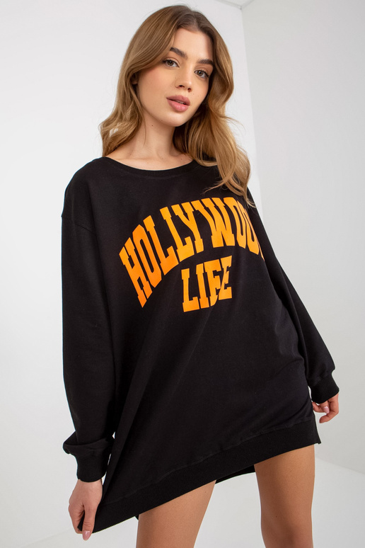 Bluza VI-BL-3102.01P JUODA/ORANŽINĖ