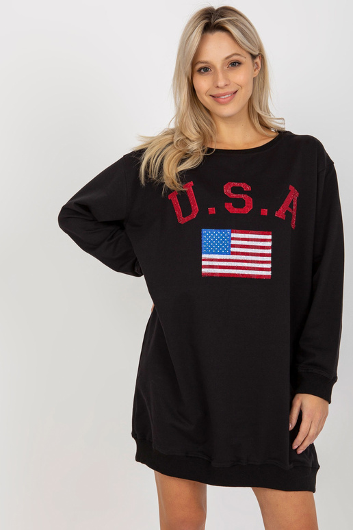 Bluza VI-BL-3192.23P JUODAS Bluza VI-BL-3192.23P JUODAS