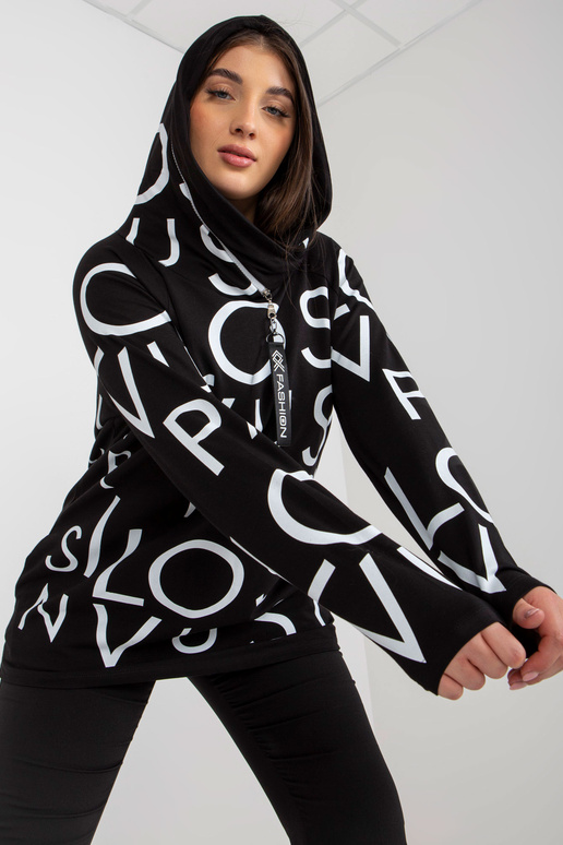 Juodas moteriškas didelio dydžio...