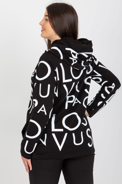 Juodas moteriškas didelio dydžio...