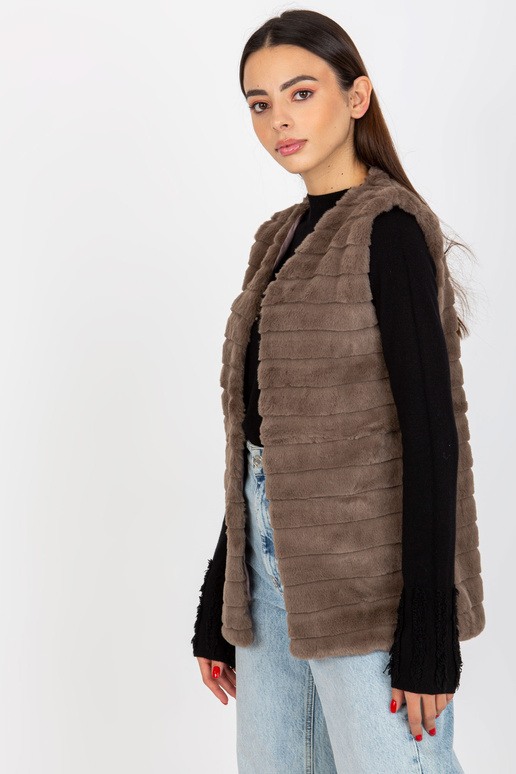 Rudos kailio liemenė su Softy...