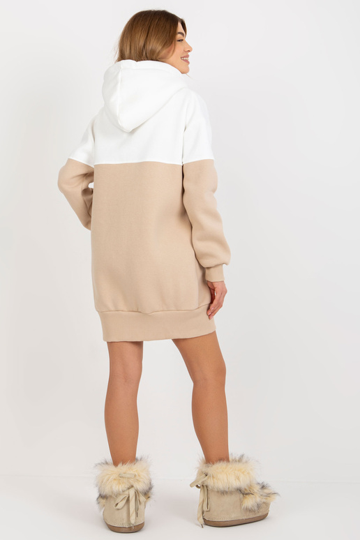 Ecru-smėlio spalvos megztinis ilgas...