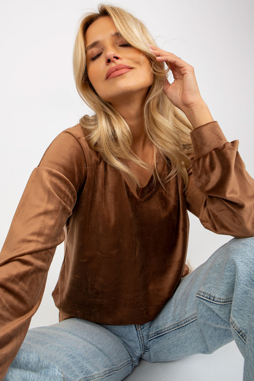 Bluzka-RP-BZ-8188.22X-ciemny brazowy