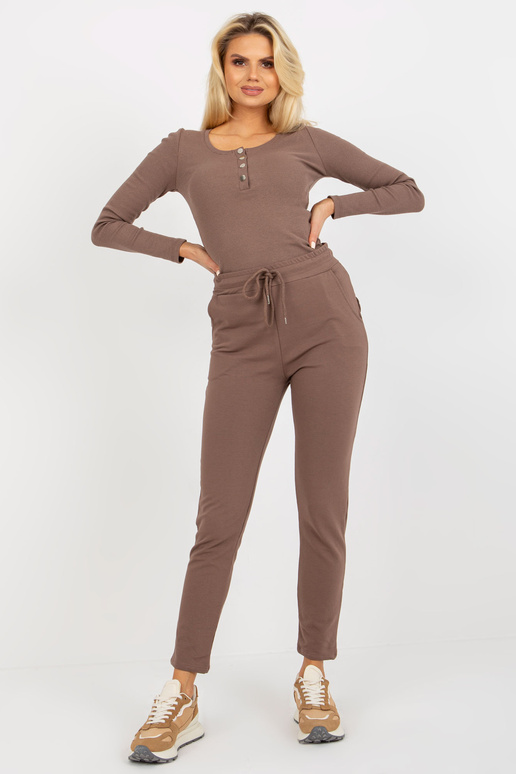 Rudos moteriškos sportinės kelnės su...