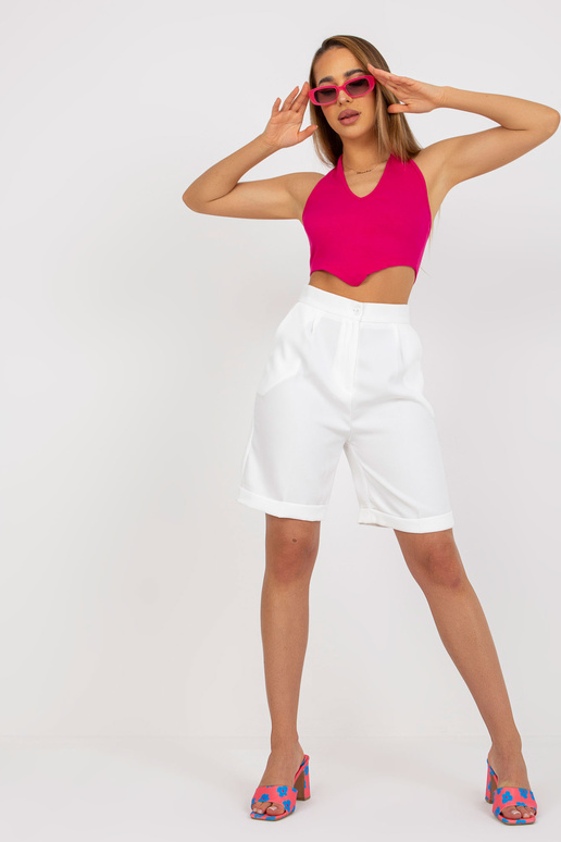 Balti moteriški elegantiški šortai su...