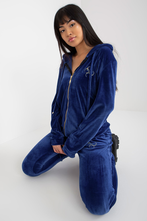 Moteriškas kobalto veliūrinis...