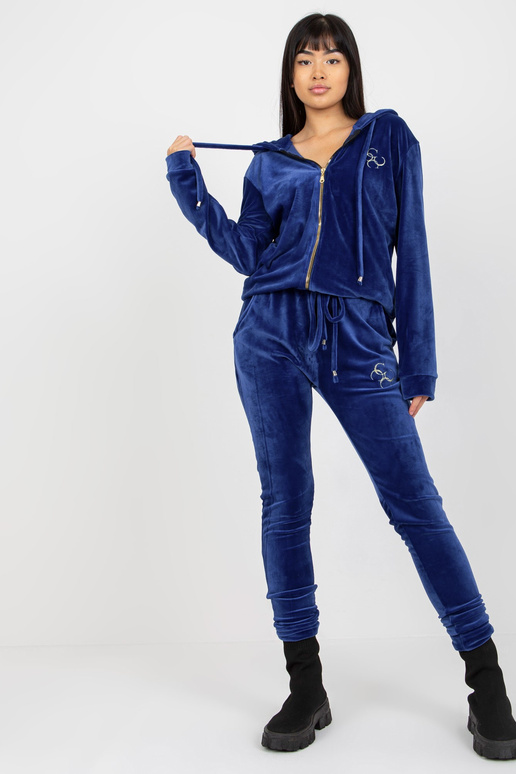 Moteriškas kobalto veliūrinis...