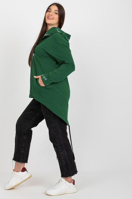 Tamsiai žalias plius dydžio megztinis...