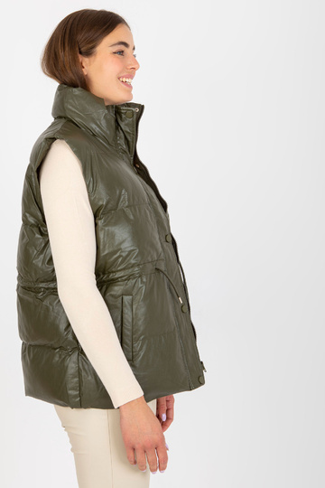 Khaki spalvos pūkinės eko...