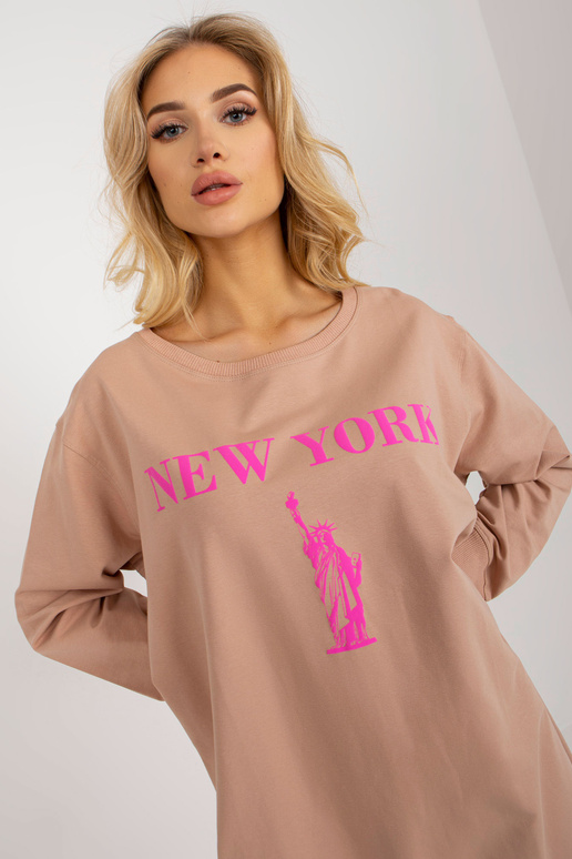 Bluza VI-BL-3212.15X BEIGE/ROŽINĖ