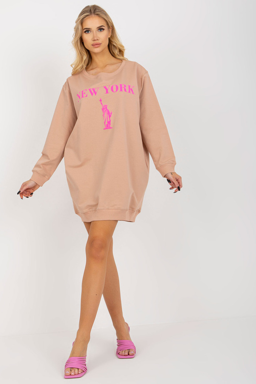 Bluza VI-BL-3212.15X BEIGE/ROŽINĖ
