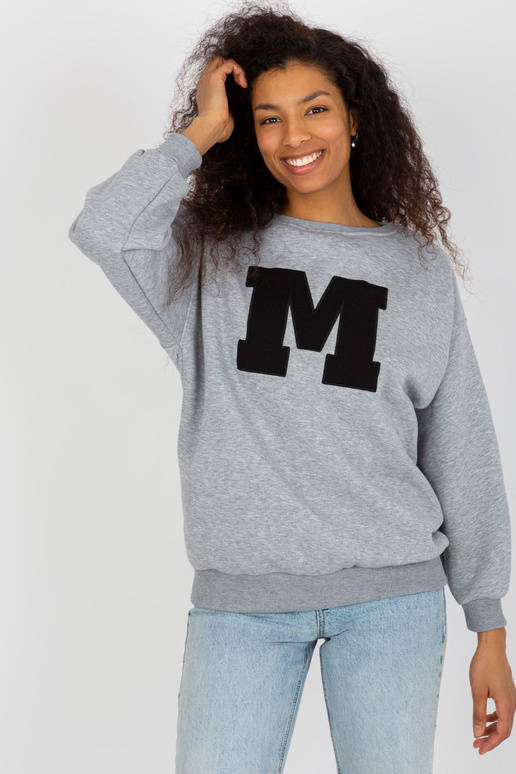 Pilki megztiniai be gobtuvo su pleistru Pilki megztiniai be gobtuvo su pleistru