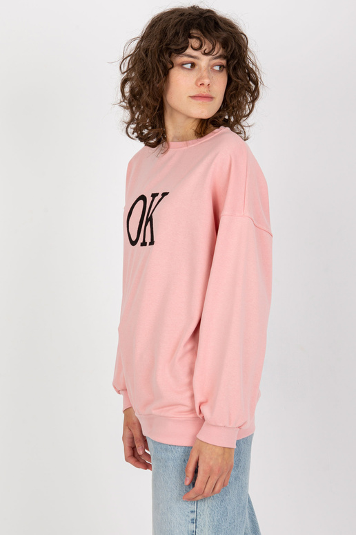 Šviesiai rožinis laisvas megztinis be... Šviesiai rožinis laisvas megztinis be...