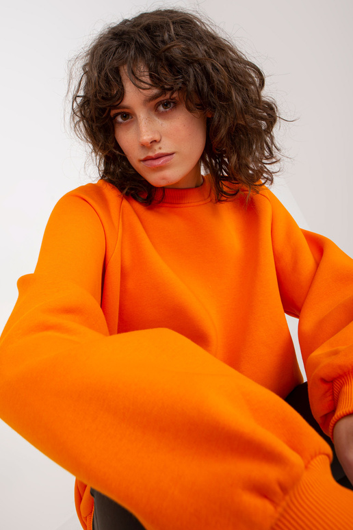 Oranžinis negabaritinis Basic megztinis