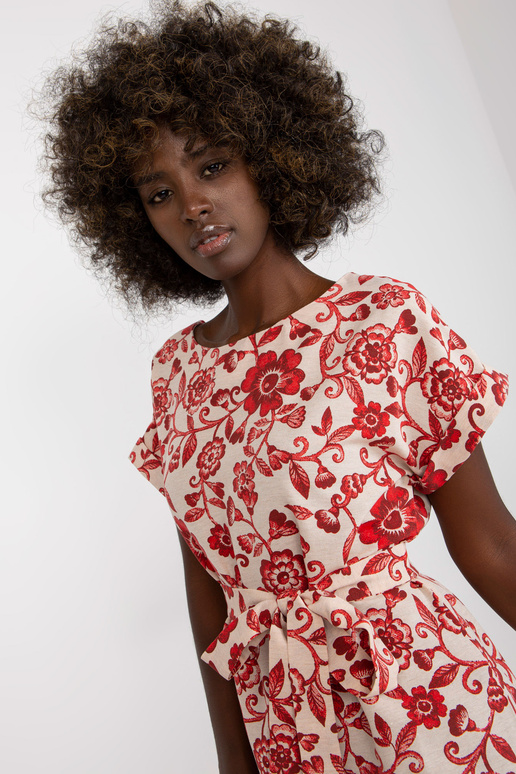 Smėlio ir raudonos spalvos lininė... Smėlio ir raudonos spalvos lininė...