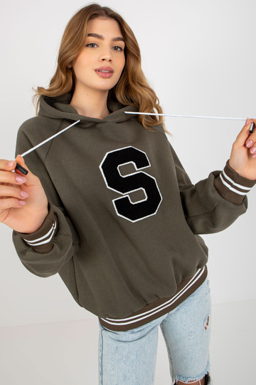 Khaki spalvos megztinis su...