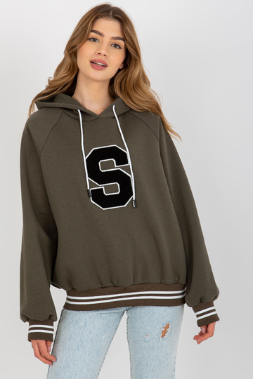 Khaki spalvos megztinis su... 2