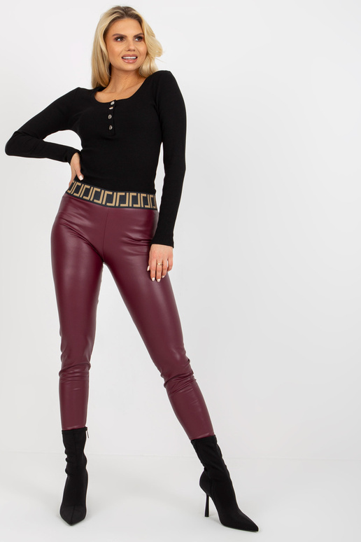 Bordo spalvos moteriškos eko odos...