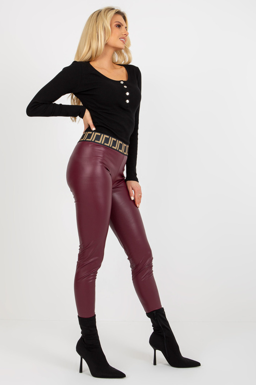 Bordo spalvos moteriškos eko odos...