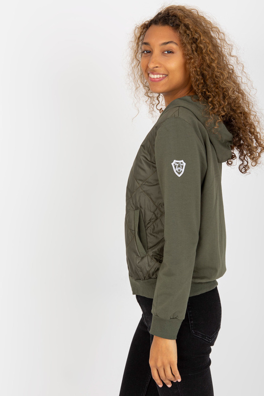 Chaki spalvos dygsniuotas bomber...