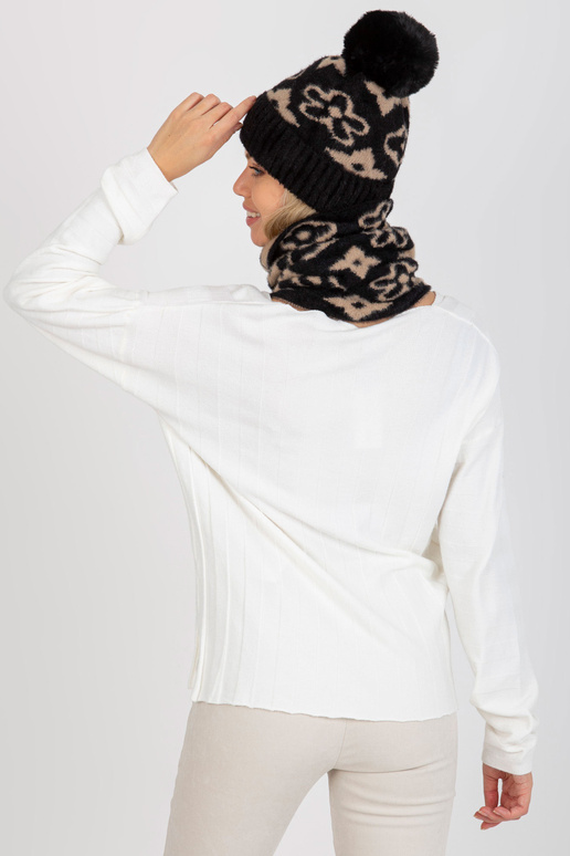 Juodos ir smėlio spalvos moteriška...