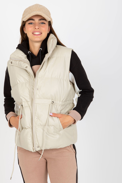 Šviesiai smėlio spalvos eko odos...