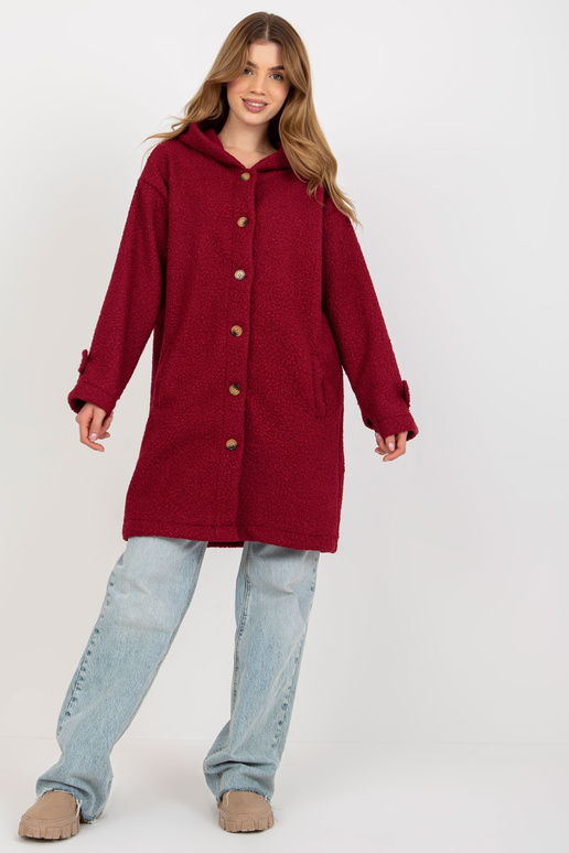 Bordo spalvos pliušinis moteriškas...