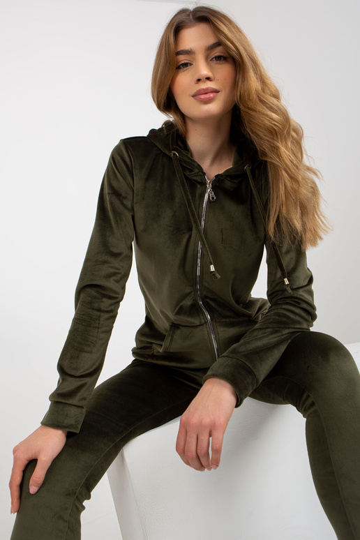 Khaki spalvos dviejų dalių veliūrinis... Khaki spalvos dviejų dalių veliūrinis...