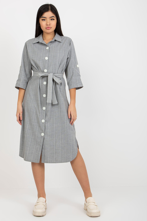 Pilki marškiniai dryžuota midi... Pilki marškiniai dryžuota midi...