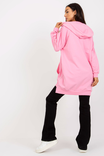 Rožinis ilgas megztinis su... 2