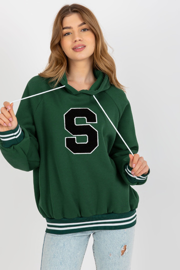 Tamsiai žalias megztinis su... 2