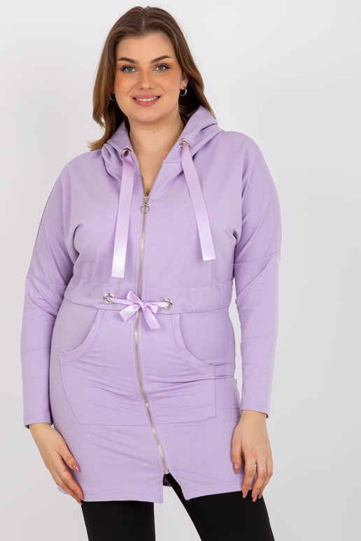 Violetinė ilgo užtrauktuko viršutinė... Violetinė ilgo užtrauktuko viršutinė...