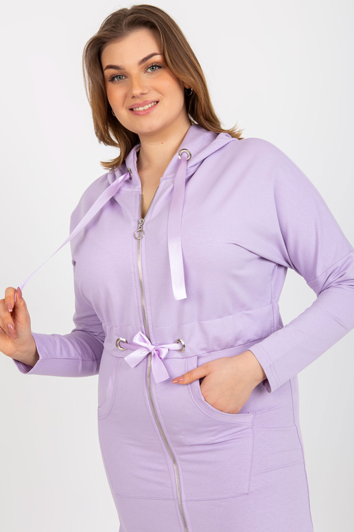 Violetinė ilgo užtrauktuko viršutinė... Violetinė ilgo užtrauktuko viršutinė...