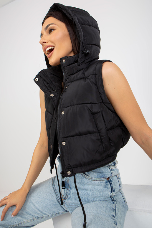 Schwarze Chickens Winterjacke 2in1 su...