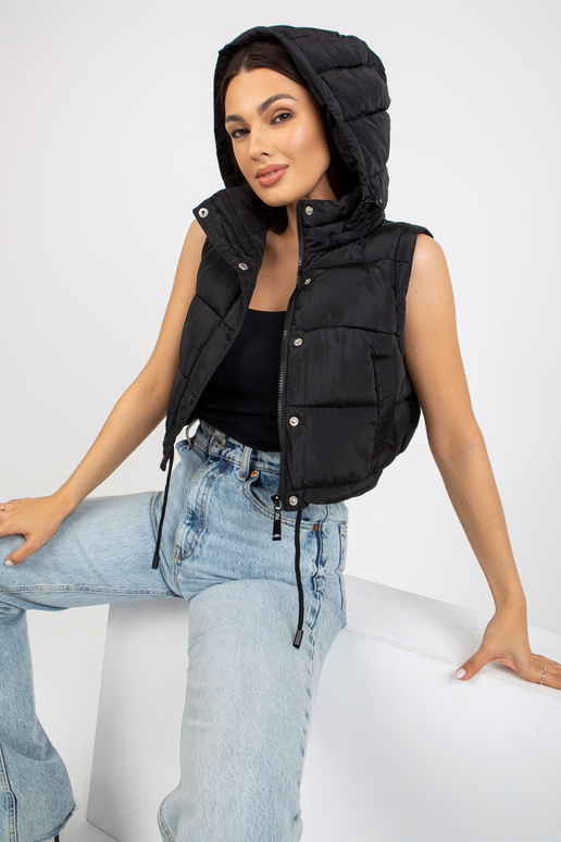 Schwarze Chickens Winterjacke 2in1 su...