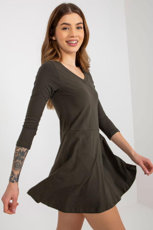 Sukienka-EM-SK-HW/20-309.11P-khaki Sukienka-EM-SK-HW/20-309.11P-khaki