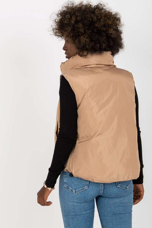 Šviesiai pilka dvipusė pūkinė liemenė...