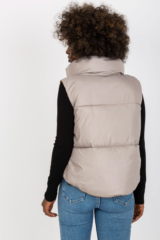 Šviesiai pilka dvipusė pūkinė liemenė...