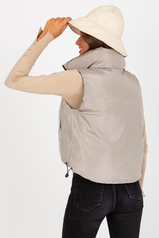 Khaki spalvos dvipusė pūkinė liemenė...