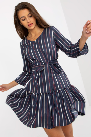 Marineblau gestreiftes...