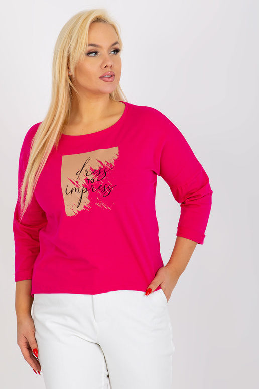 Fuksijos medvilnės plius dydžio...